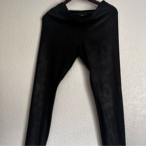 Black Faux Leather Leggings